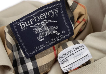 Burberrys' Polycotton Nova Check Lined Coat Beige Size 48