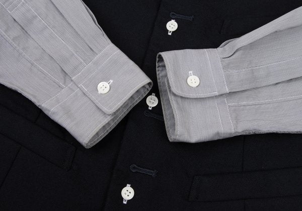COMME des GARCONS HOMME PLUS Hybrid Vest Navy Gray Size XS