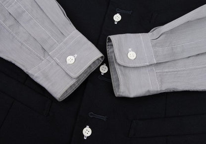 COMME des GARCONS HOMME PLUS Hybrid Vest Navy Gray Size XS