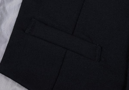 COMME des GARCONS HOMME PLUS Hybrid Vest Navy Gray Size XS