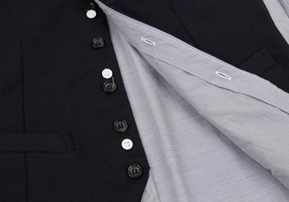 COMME des GARCONS HOMME PLUS Hybrid Vest Navy Gray Size XS
