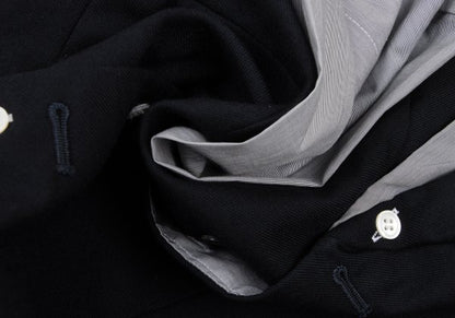 COMME des GARCONS HOMME PLUS Hybrid Vest Navy Gray Size XS