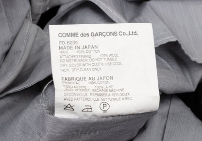 COMME des GARCONS HOMME PLUS Hybrid Vest Navy Gray Size XS
