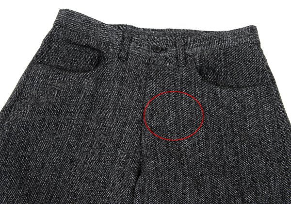 Y's for men Black Linen Blend Melange Pants Size 3
