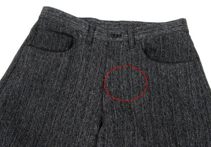 Y's for men Black Linen Blend Melange Pants Size 3