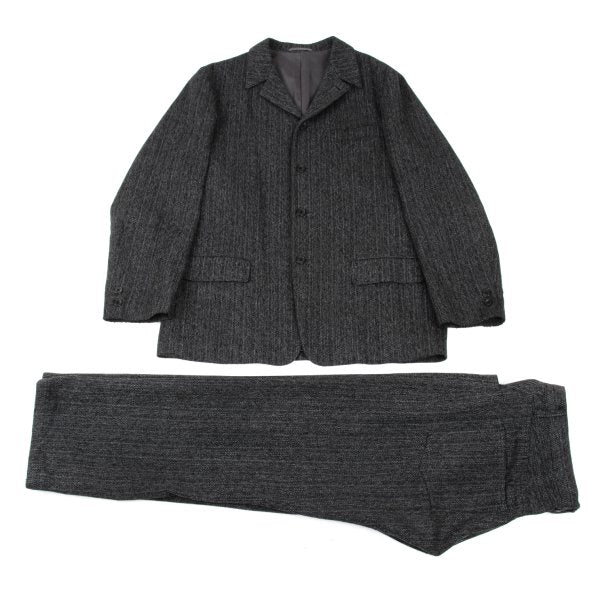 Y's for men Linen Blend Heathered Jacket Black/Gray Size 3