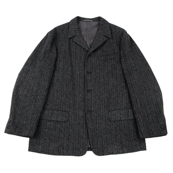 Y's for men Linen Blend Heathered Jacket Black/Gray Size 3