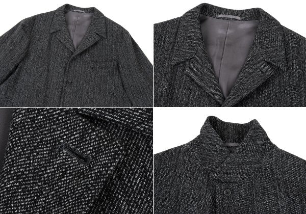 Y's for men Linen Blend Heathered Jacket Black/Gray Size 3