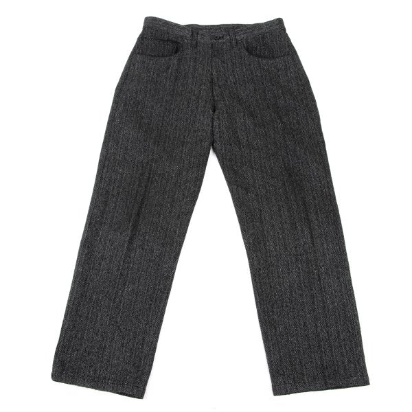 Y's for men Linen Blend Heathered Jacket Black/Gray Size 3