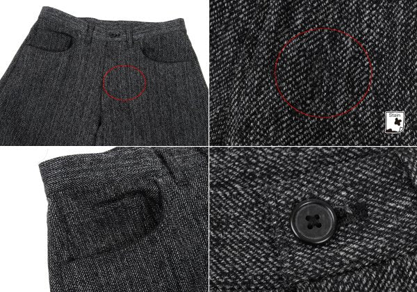 Y's for men Linen Blend Heathered Jacket Black/Gray Size 3