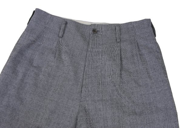 Y's for men Gray Cotton Pinstripe 2-Tuck Pants Size 3