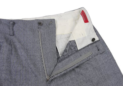 Y's for men Gray Cotton Pinstripe 2-Tuck Pants Size 3