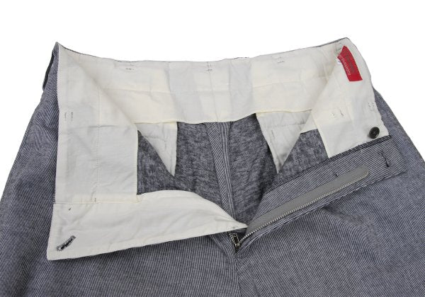 Y's for men Gray Cotton Pinstripe 2-Tuck Pants Size 3