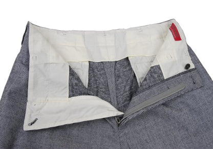 Y's for men Gray Cotton Pinstripe 2-Tuck Pants Size 3