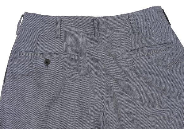 Y's for men Gray Cotton Pinstripe 2-Tuck Pants Size 3