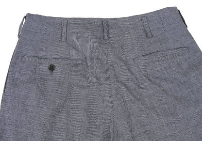 Y's for men Gray Cotton Pinstripe 2-Tuck Pants Size 3