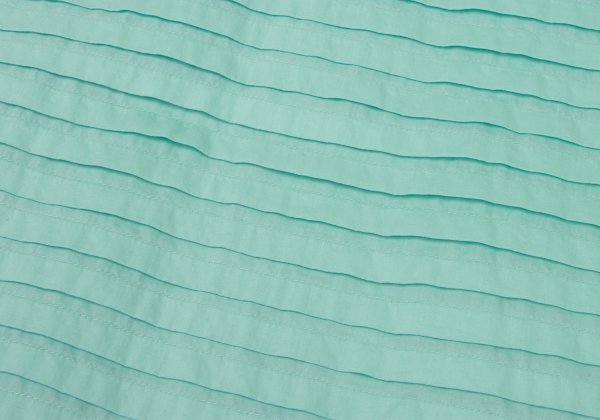 ISSEY MIYAKE HaaT Tuck Design 3/4 Blouse Turquoise Size 2