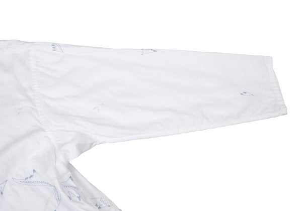 ISSEY MIYAKE HaaT Floral Embroidered 3/4 Dress White Size 3