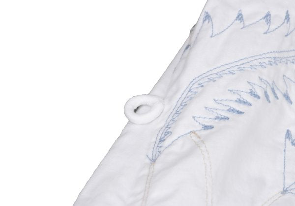 ISSEY MIYAKE HaaT Floral Embroidered 3/4 Dress White Size 3
