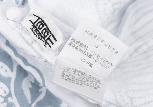 ISSEY MIYAKE HaaT Floral Embroidered 3/4 Dress White Size 3