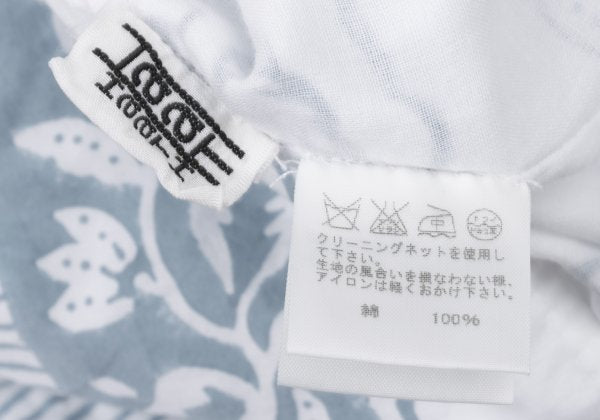 ISSEY MIYAKE HaaT Floral Embroidered 3/4 Dress White Size 3