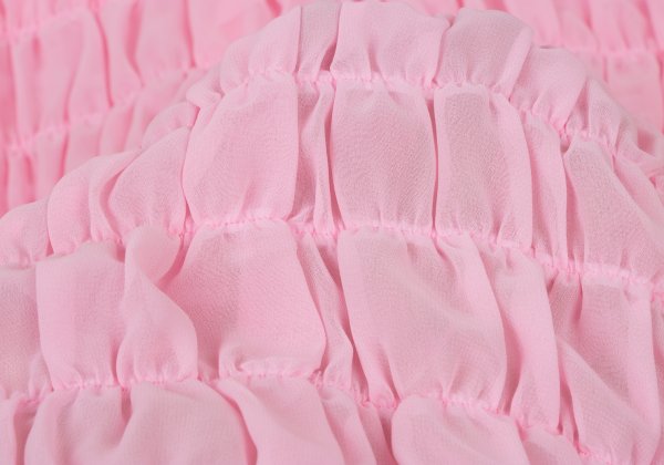 COMME des GARCONS 16AW Poly Chiffon Frill Blouse Pink Size S