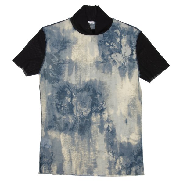 Jean Paul GAULTIER HOMME Floral T-Shirt Blue Size 48