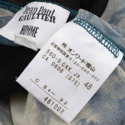 Jean Paul GAULTIER HOMME Floral T-Shirt Blue Size 48