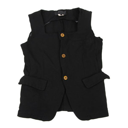 COMME des GARCONS Dyed Poly Square Neck Vest Black Size S