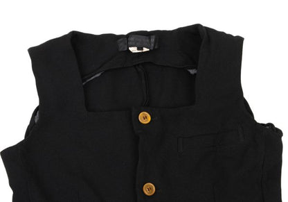 COMME des GARCONS Dyed Poly Square Neck Vest Black Size S