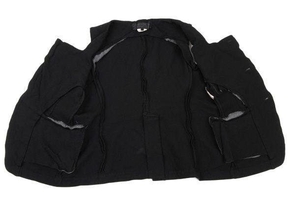 COMME des GARCONS Dyed Poly Square Neck Vest Black Size S