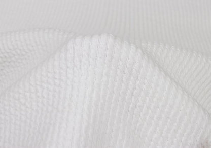 Plantation Ribbed Cotton V-Neck Top White Size M
