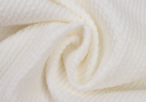 Plantation Ribbed Cotton V-Neck Top White Size M