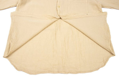 Plantation Garment Dyed Long Sleeve Shirt Beige Size M