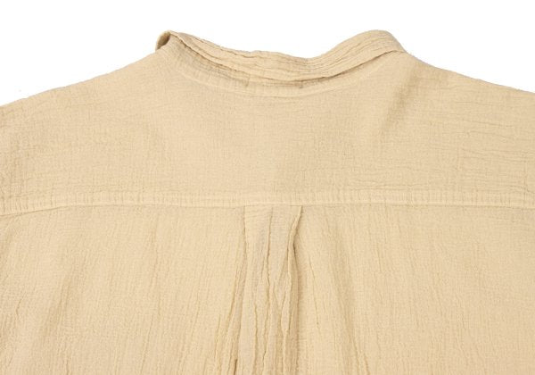 Plantation Garment Dyed Long Sleeve Shirt Beige Size M