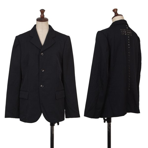 COMME des GARCONS Bijou Wool Gabardine Jacket Navy Size M