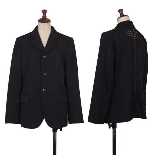COMME des GARCONS Bijou Wool Gabardine Jacket Navy Size M