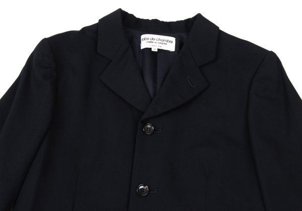 COMME des GARCONS Bijou Wool Gabardine Jacket Navy Size M