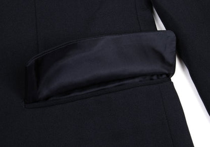 COMME des GARCONS Bijou Wool Gabardine Jacket Navy Size M