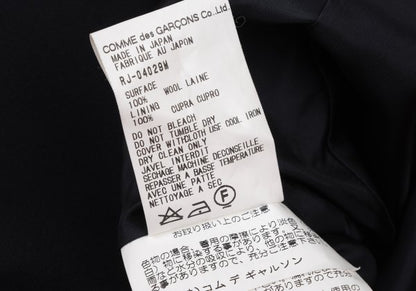 COMME des GARCONS Bijou Wool Gabardine Jacket Navy Size M