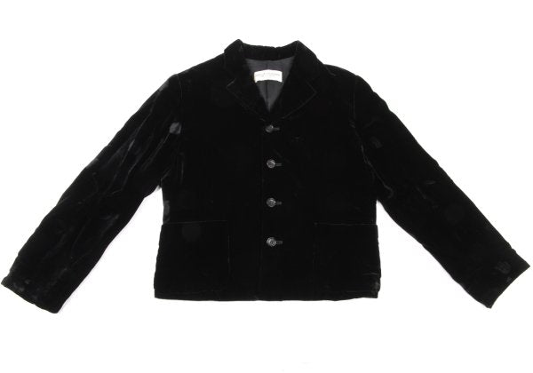 COMME des GARCONS Shadow Dot Velour Jacket Black Size M