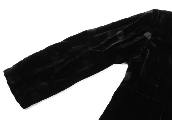 COMME des GARCONS Shadow Dot Velour Jacket Black Size M