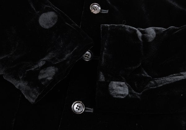 COMME des GARCONS Shadow Dot Velour Jacket Black Size M