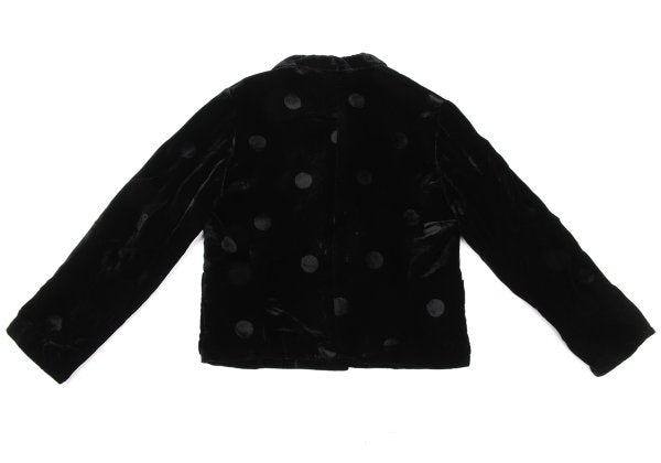 COMME des GARCONS Shadow Dot Velour Jacket Black Size M