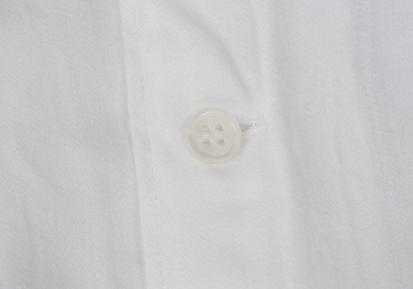 COMME des GARCONS Rayon Round Collar S/S Shirt White Size M
