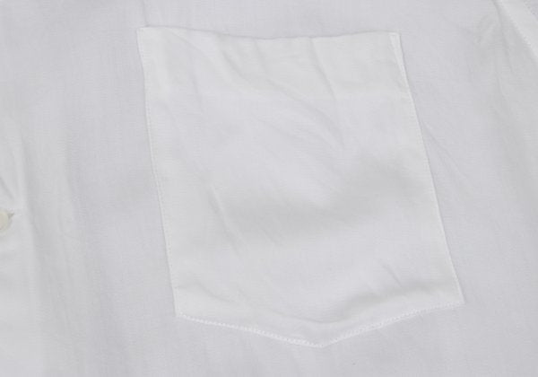 COMME des GARCONS Rayon Round Collar S/S Shirt White Size M