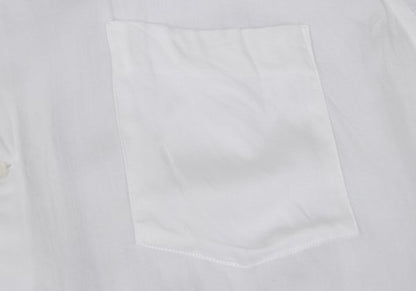 COMME des GARCONS Rayon Round Collar S/S Shirt White Size M
