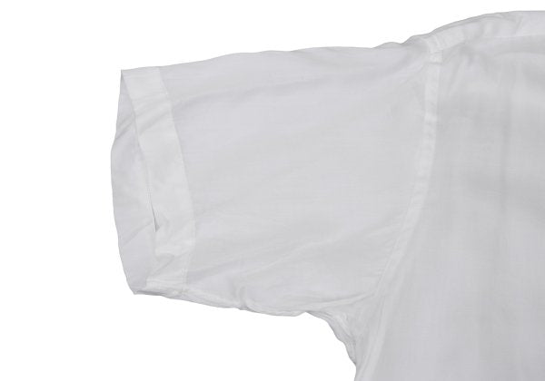 COMME des GARCONS Rayon Round Collar S/S Shirt White Size M