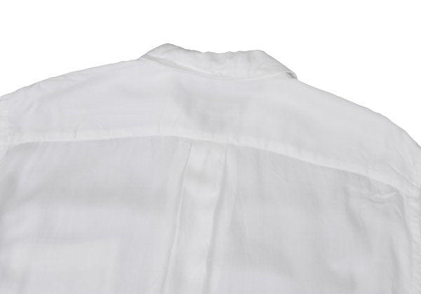 COMME des GARCONS Rayon Round Collar S/S Shirt White Size M