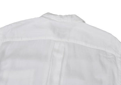 COMME des GARCONS Rayon Round Collar S/S Shirt White Size M